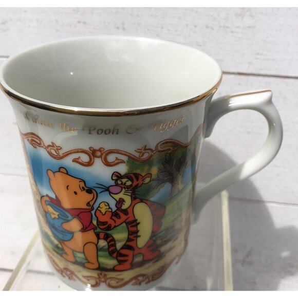 Disney Whinnie Pooh Tiger Animated Coffee Mug Tea Cup Lenox Porcelain Vtg 90s - Picture 7 of 13